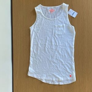 J. Crew white tank top Girls Size 12 NWT